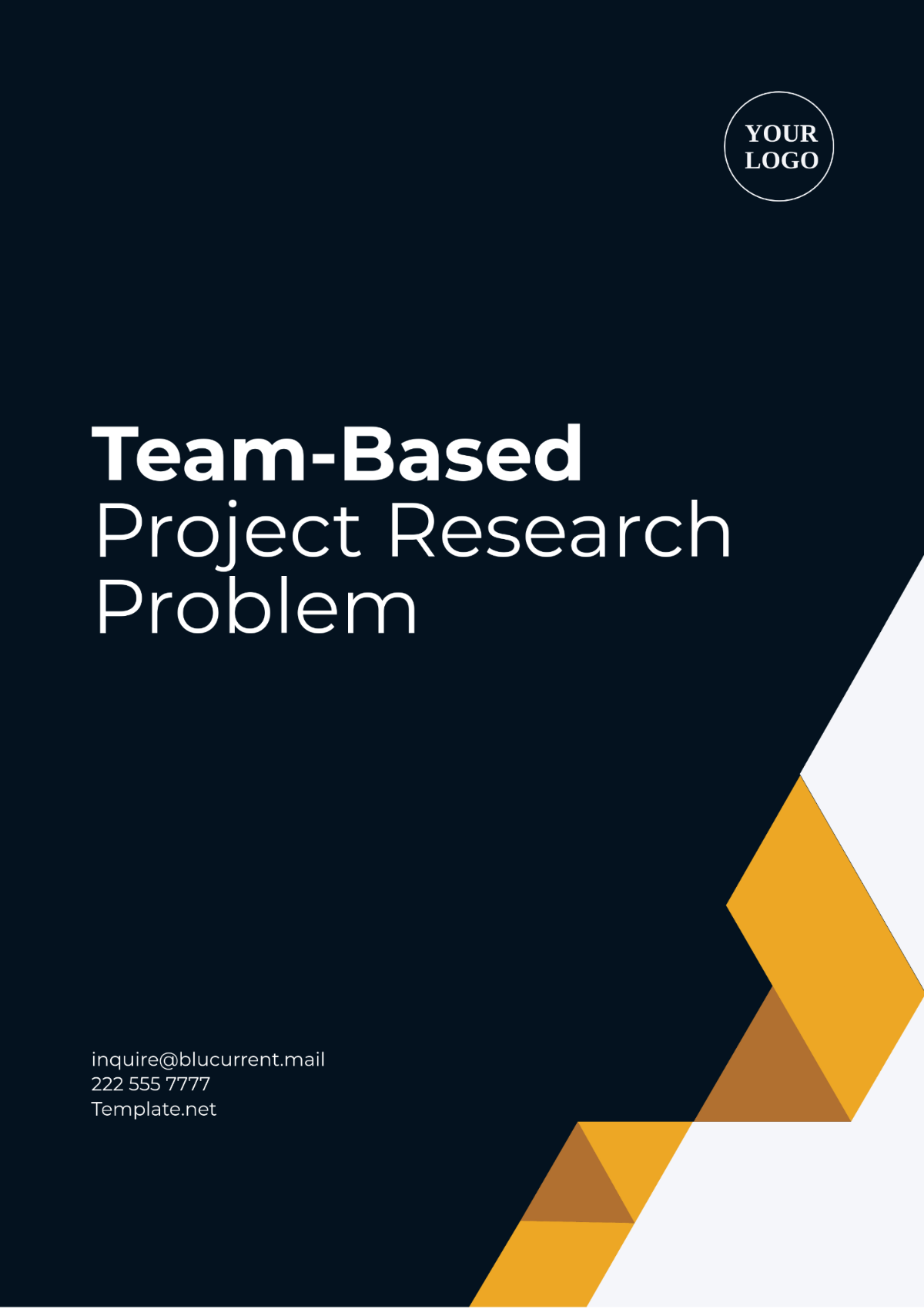 Team-Based Project Research  Problem Template - Edit Online & Download