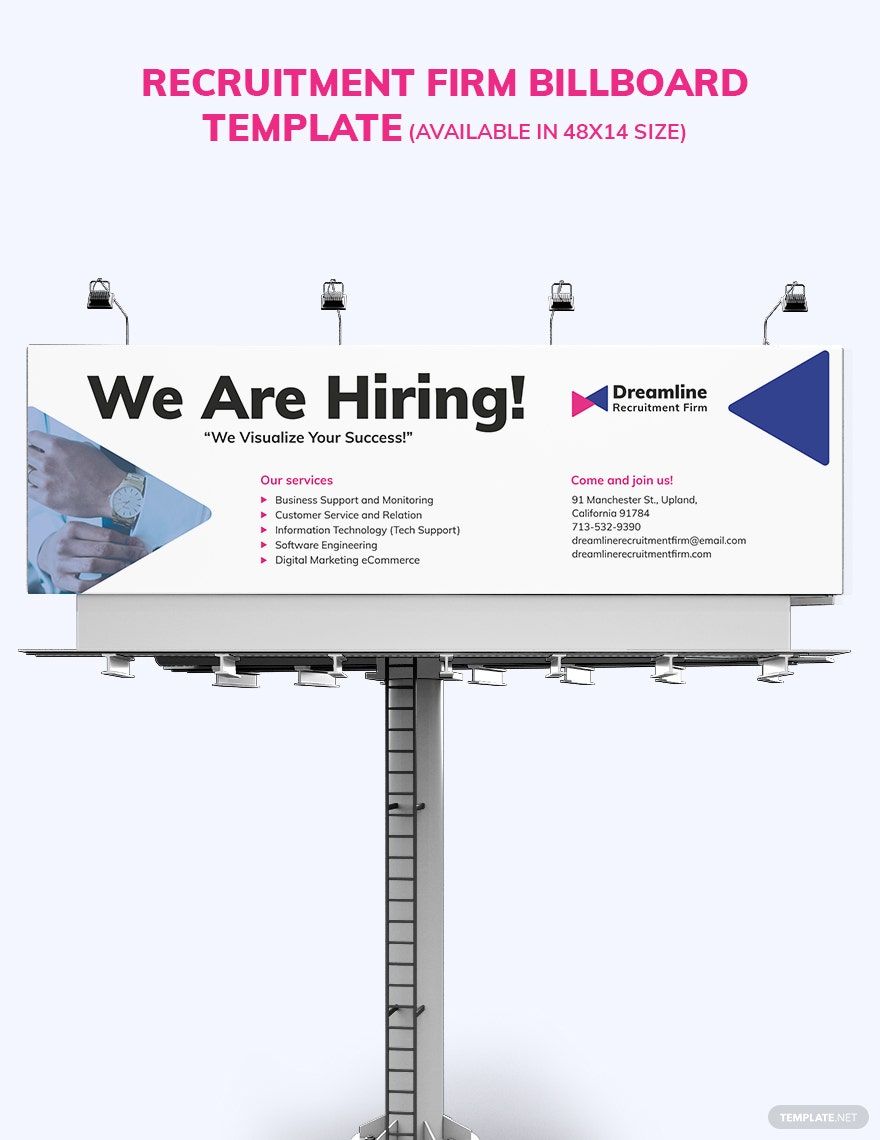 Recruitment Firm Billboard Template