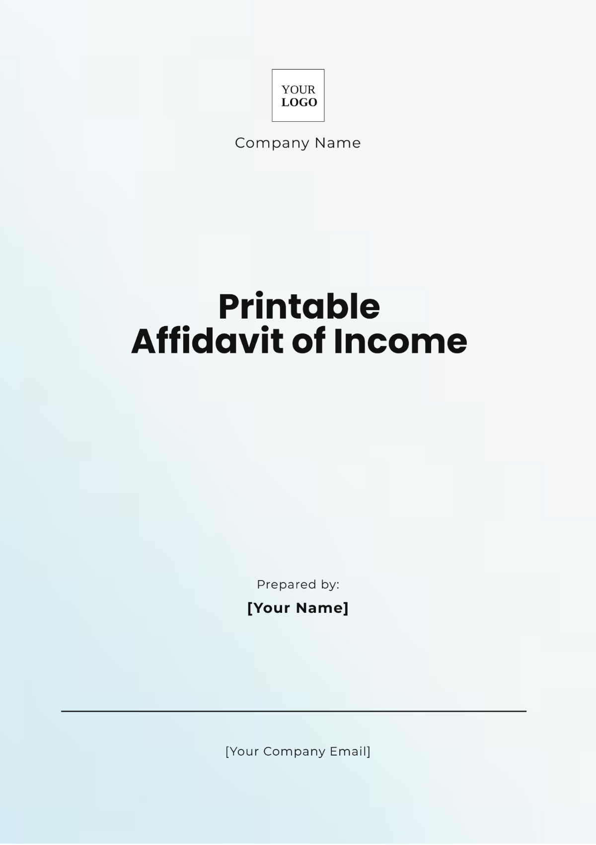 Printable Affidavit of Income Template - Edit Online & Download