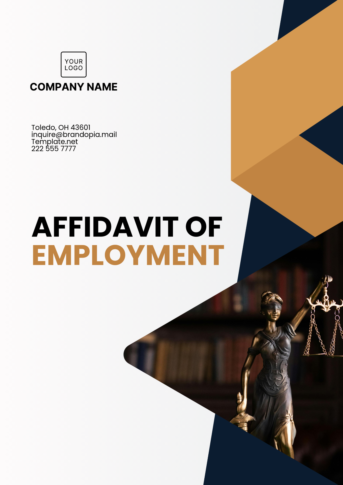 Affidavit of Employment Template - Edit Online & Download