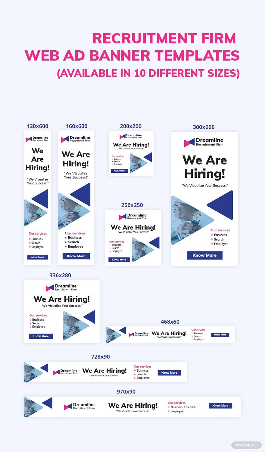 Recruitment Firm Web Ads Template