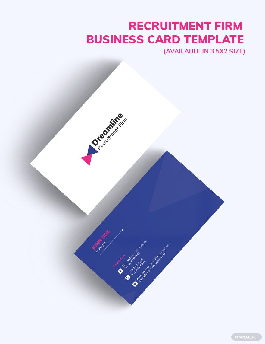 Recruitment Firm Business Card Template