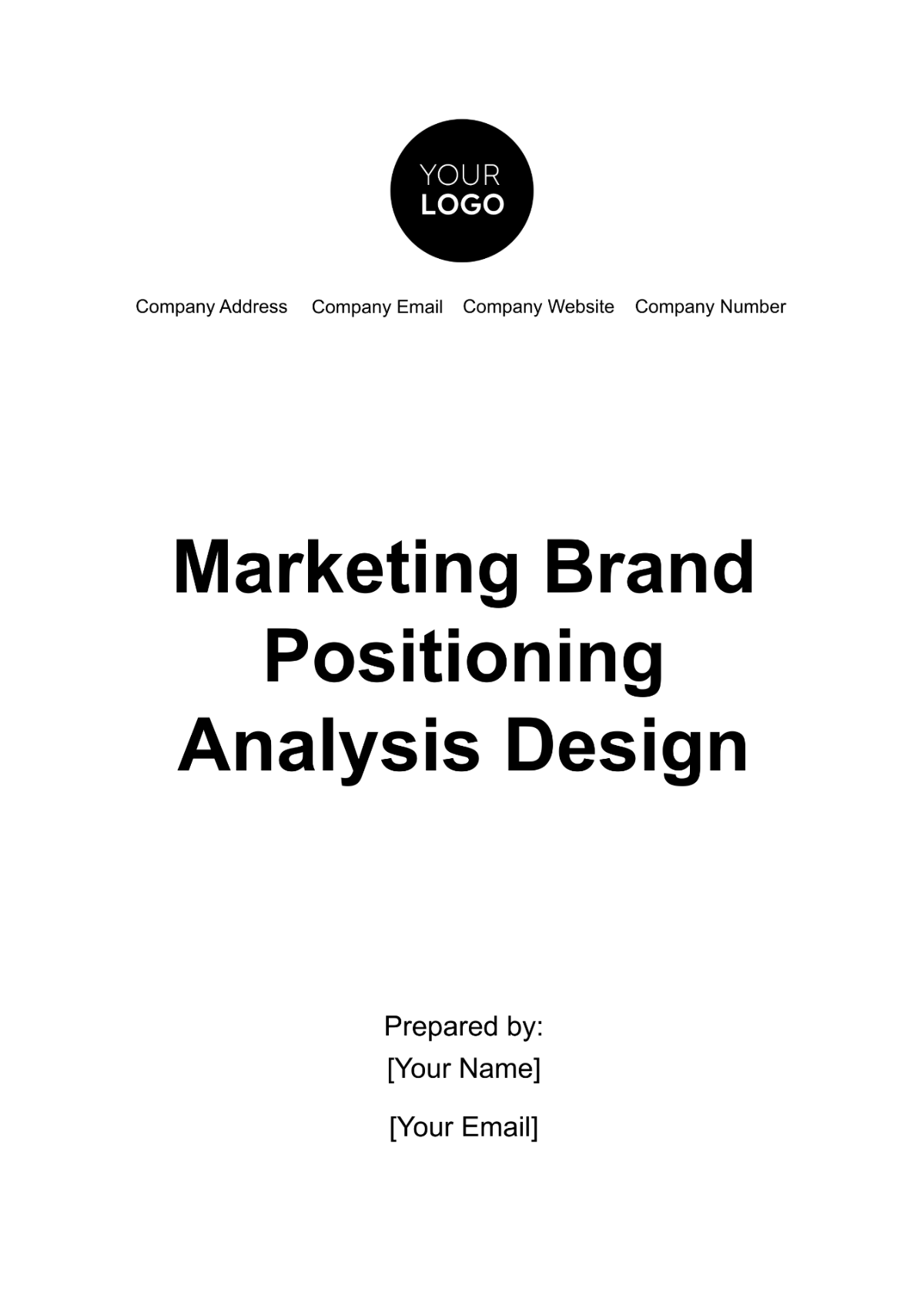 Marketing Brand Positioning Analysis Design Template - Edit Online & Download