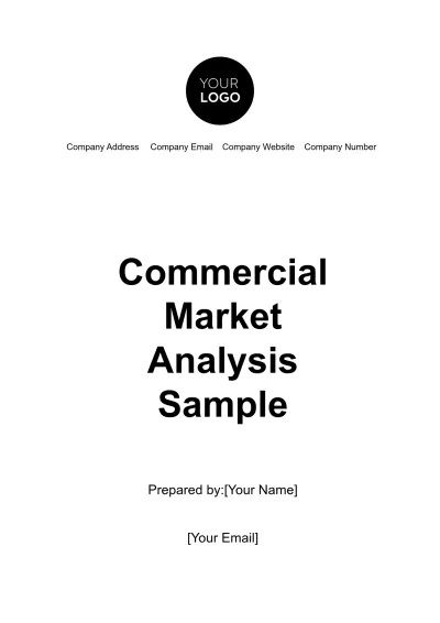 Free Commercial Market Analysis Sample Template to Edit Online