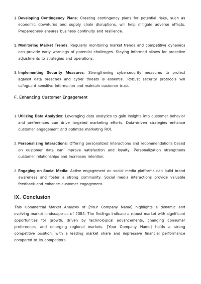 Free Commercial Market Analysis Sample Template to Edit Online