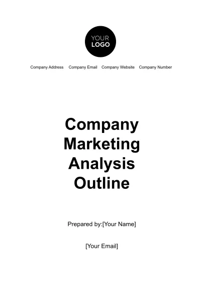 Free Company Marketing Analysis Outline Template to Edit Online