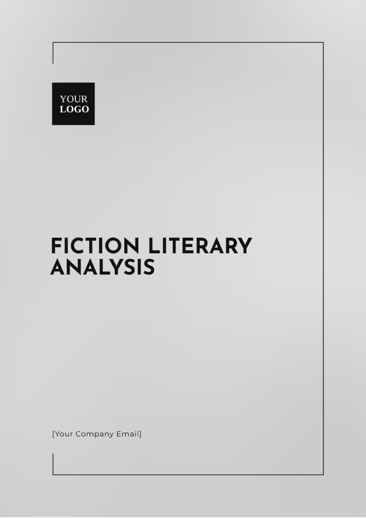 Fiction Literary Analysis Template - Edit Online & Download