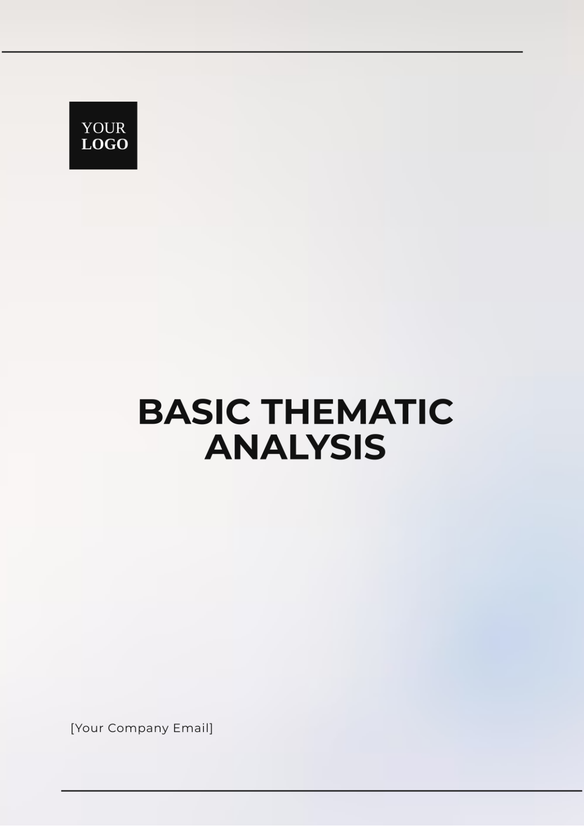 Basic Thematic Analysis Template - Edit Online & Download