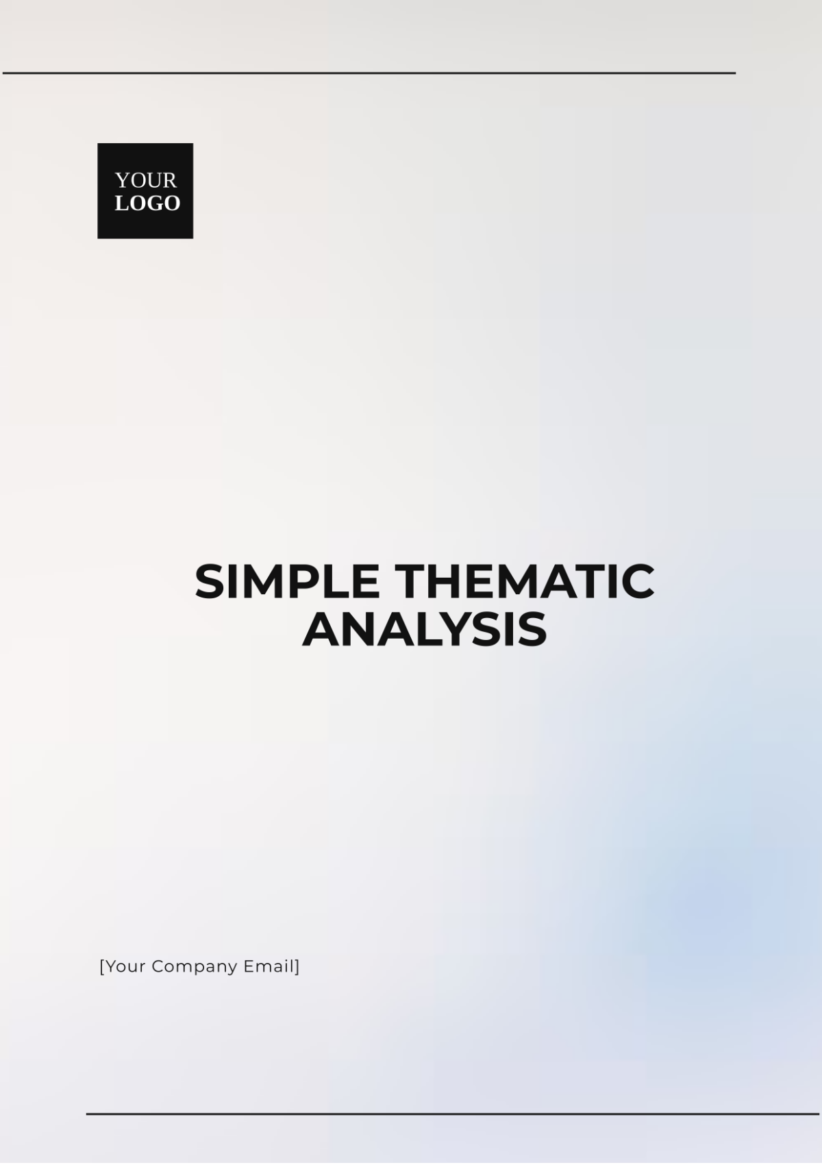 Simple Thematic Analysis Template - Edit Online & Download