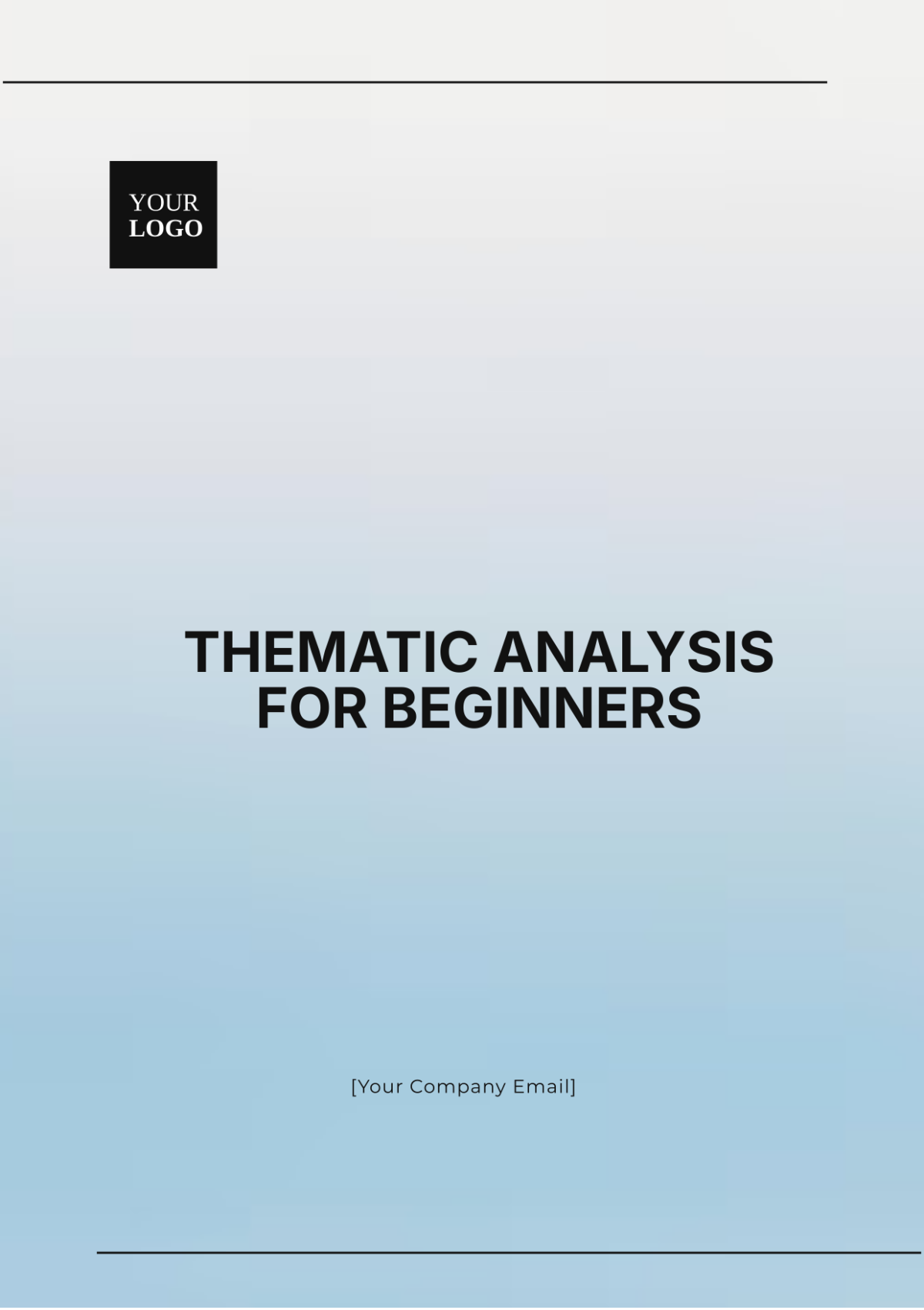 Thematic Analysis for Beginners Template - Edit Online & Download