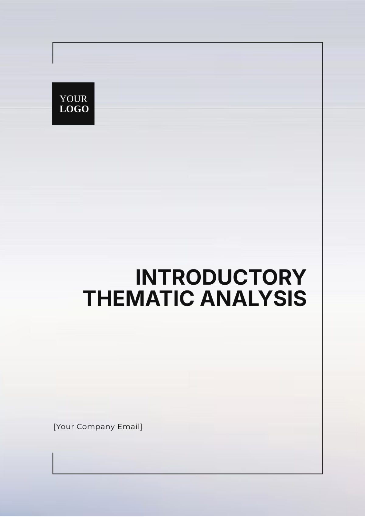 Introductory Thematic Analysis Template - Edit Online & Download