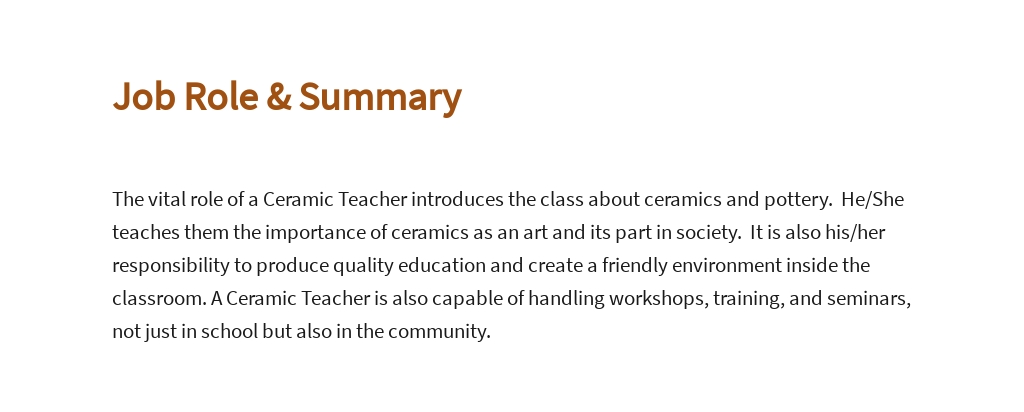 Free Ceramic Teacher Job Ad/Description Template 2.jpe