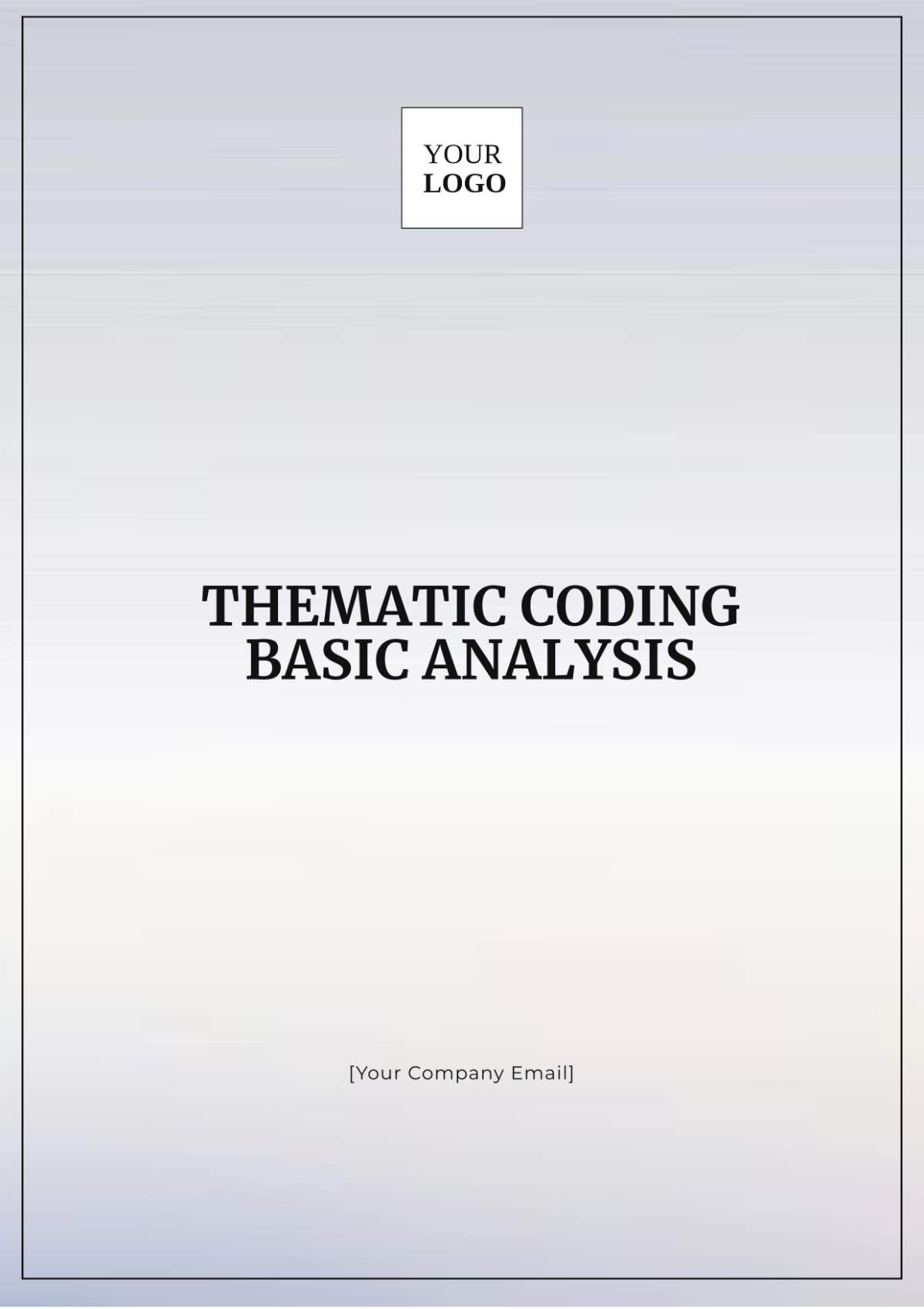 Thematic Coding Basic Analysis Template - Edit Online & Download