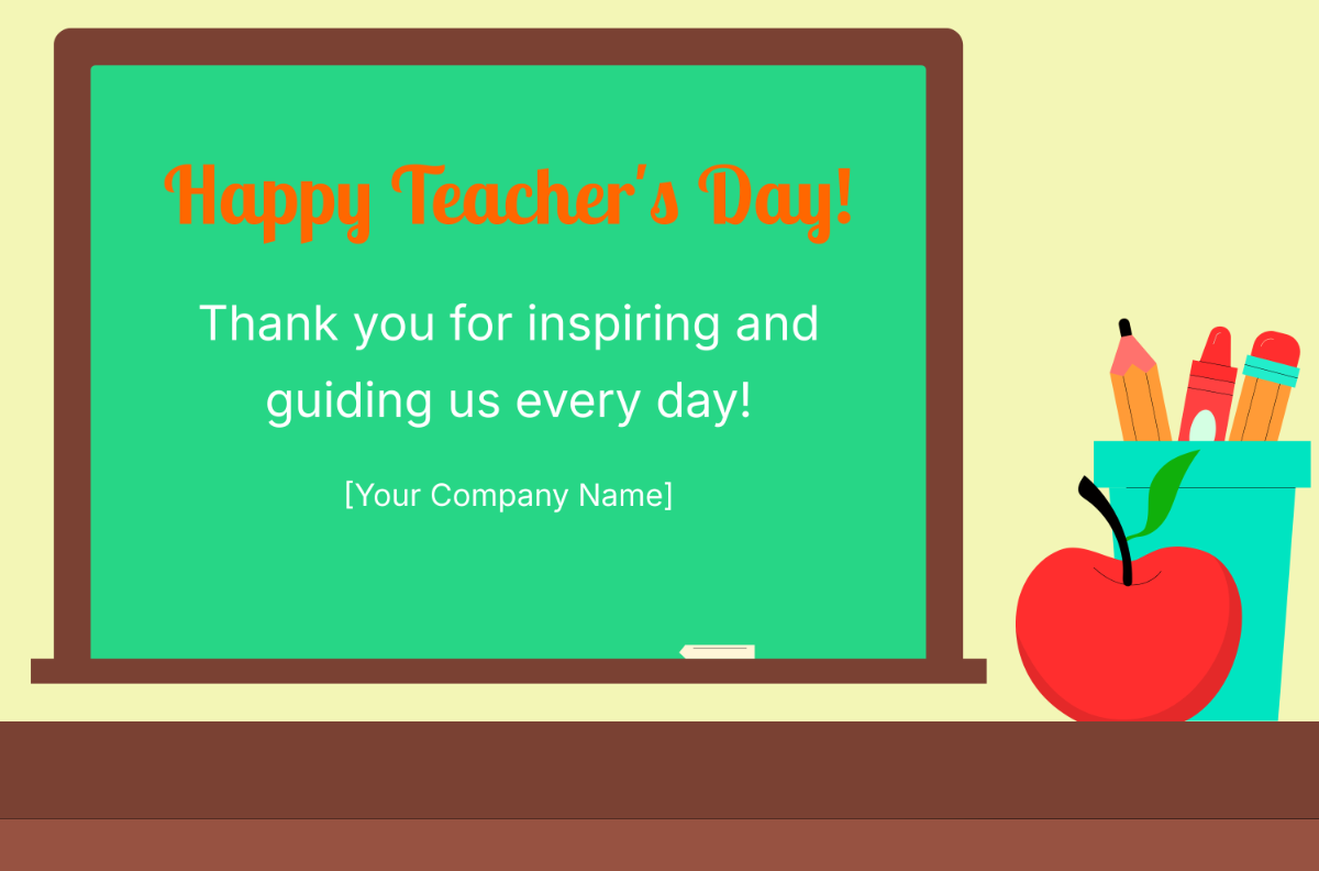 Teachers Day Banner Template - Edit Online & Download