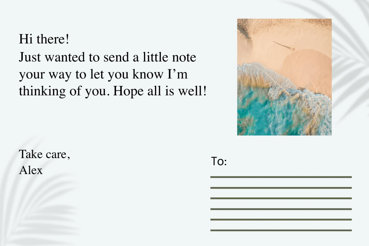 Free Mailing Postcard Template to Edit Online