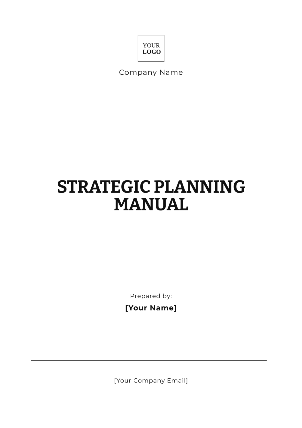 Strategic Planning Manual Template - Edit Online & Download