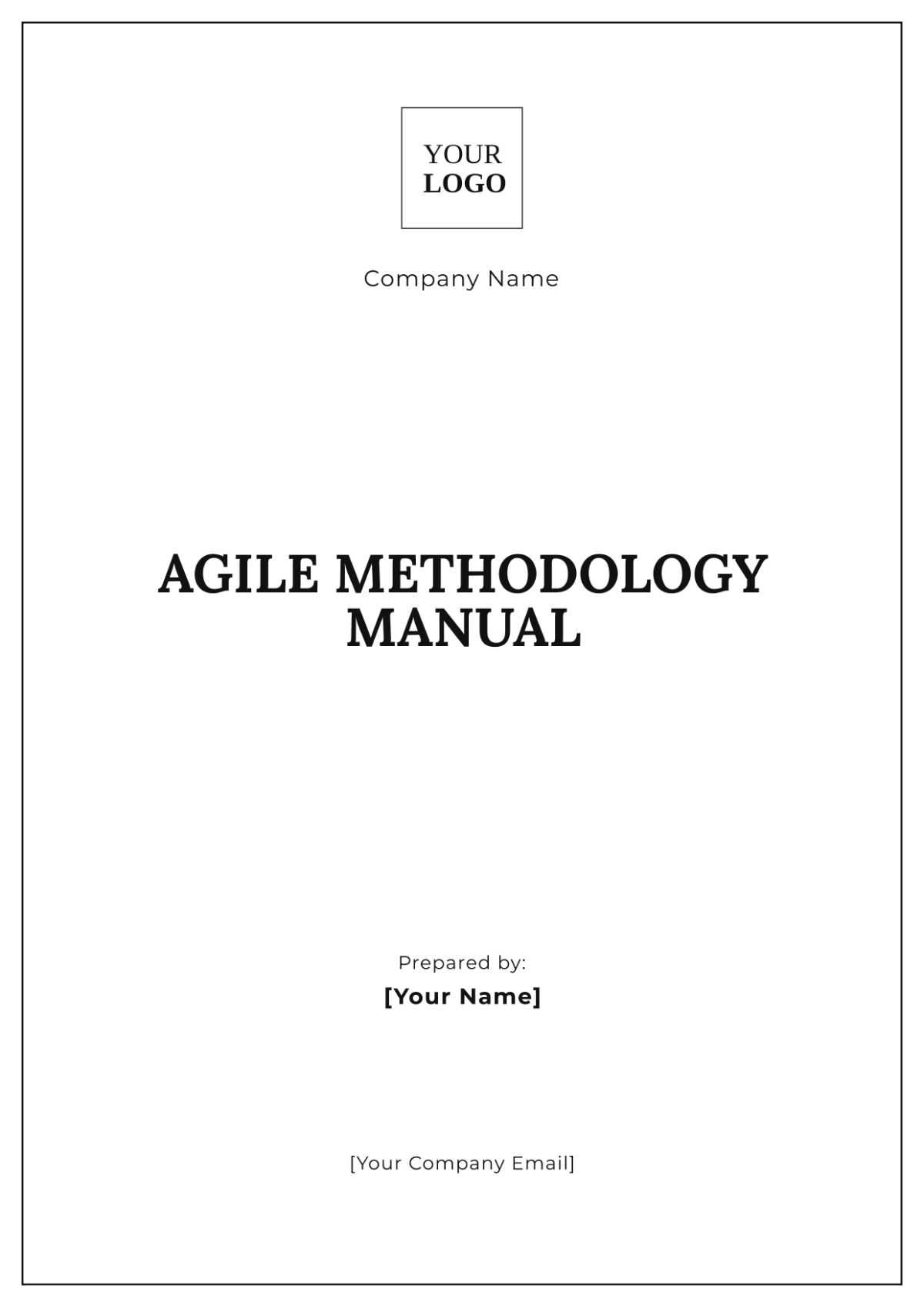 Agile Methodology Manual Template - Edit Online & Download