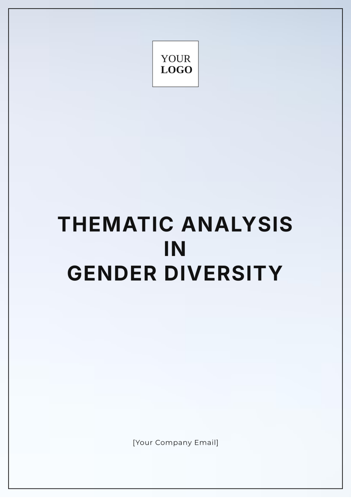 Thematic Analysis in Gender Diversity Template - Edit Online & Download