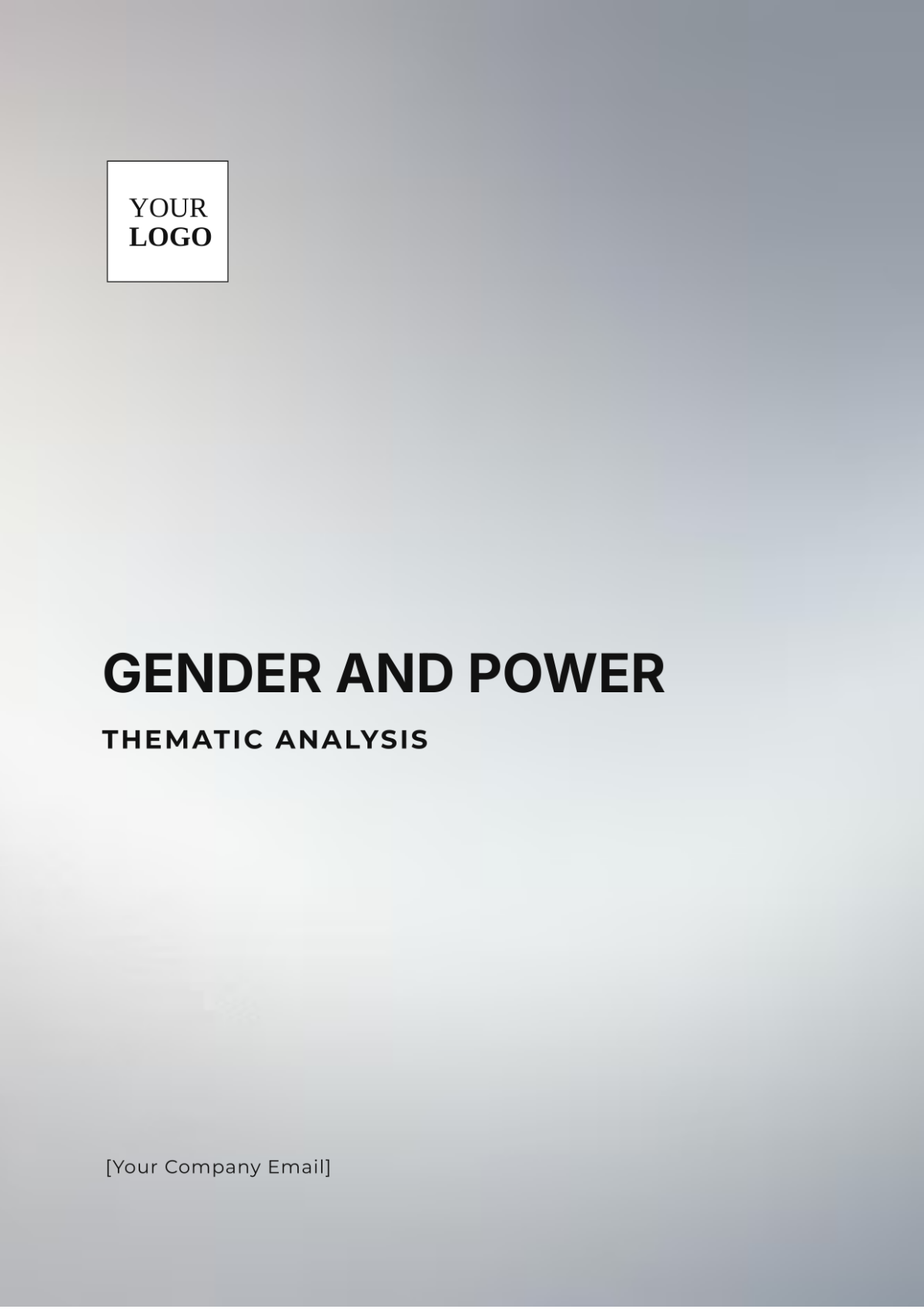 Gender and Power Thematic Analysis Template - Edit Online & Download