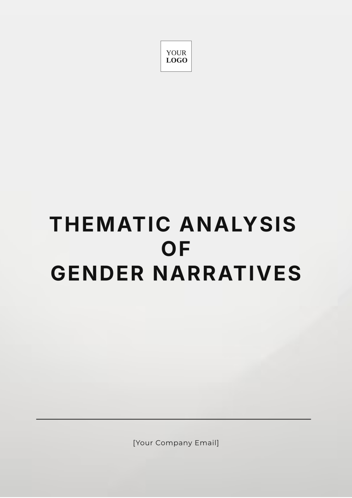 Thematic Analysis of Gender Narratives Template - Edit Online & Download