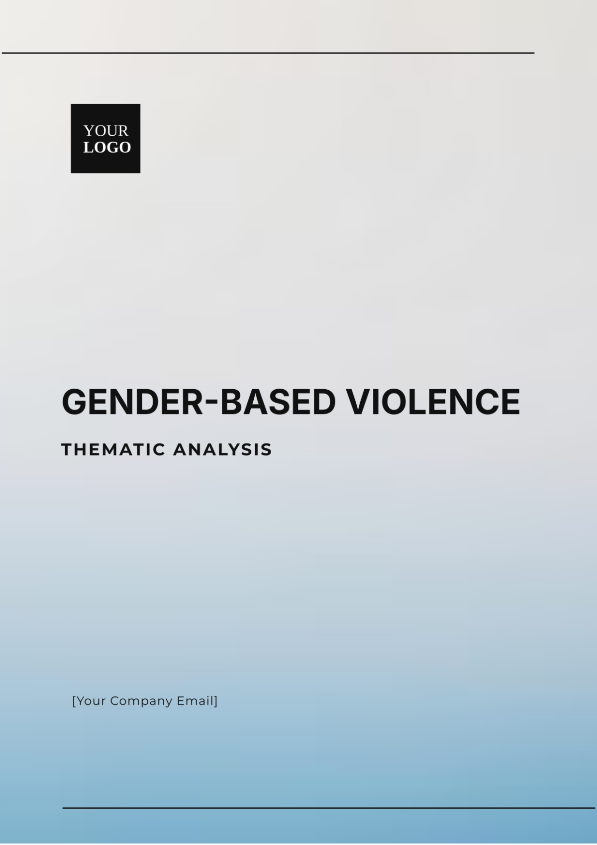 Gender-Based Violence Thematic Analysis Template - Edit Online & Download