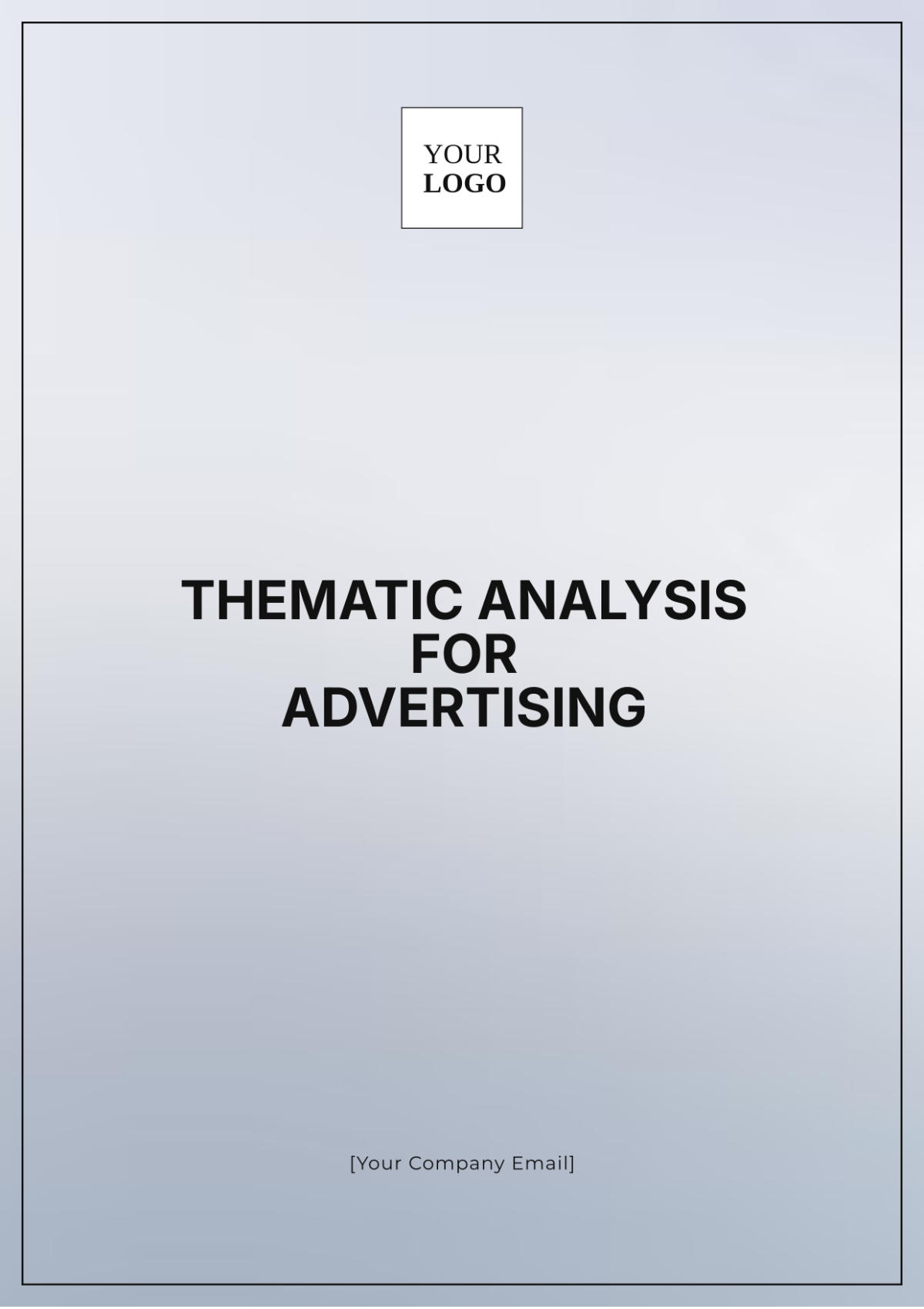 Thematic Analysis for Advertising Template