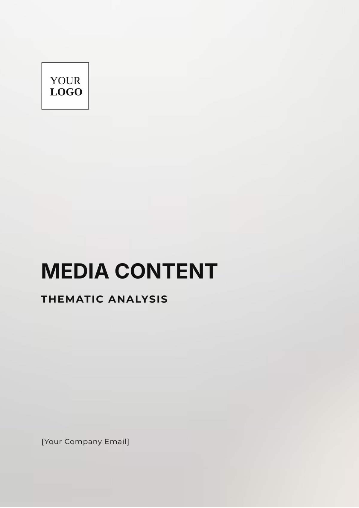 Media Content Thematic Analysis Template