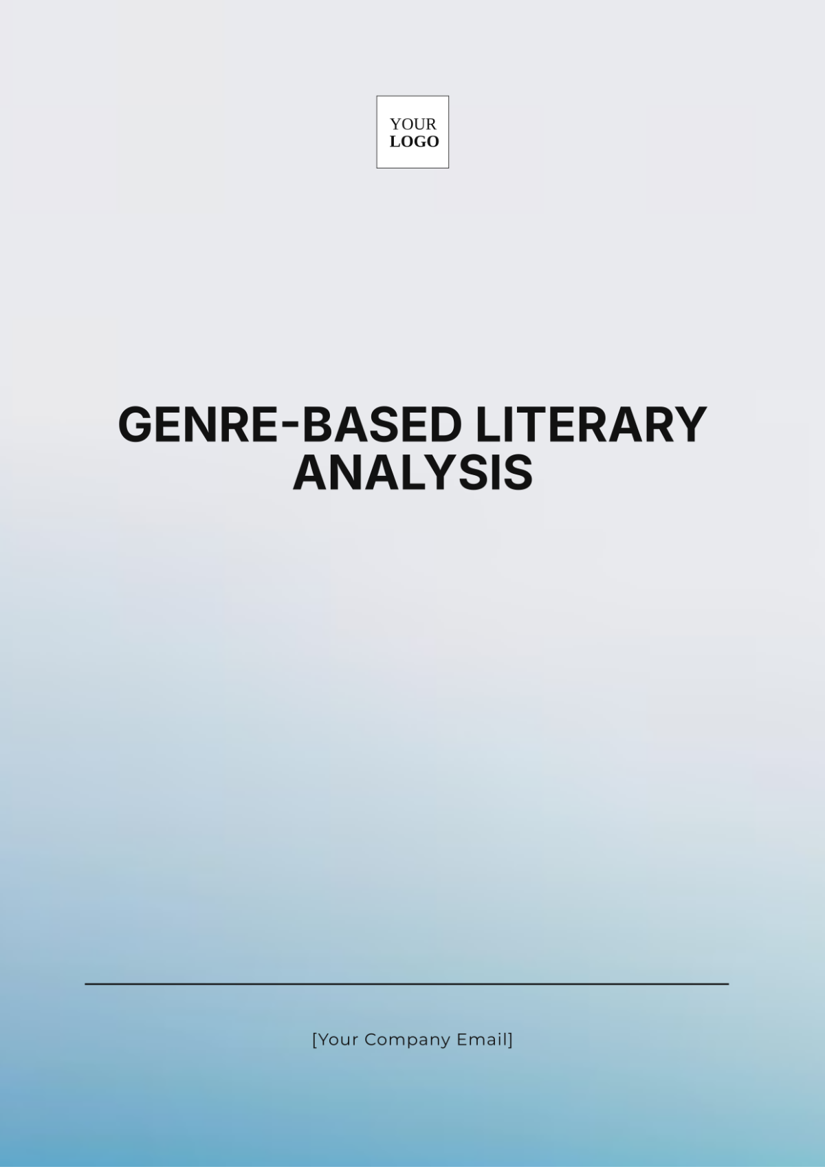 Genre-based Literary Analysis Template - Edit Online & Download