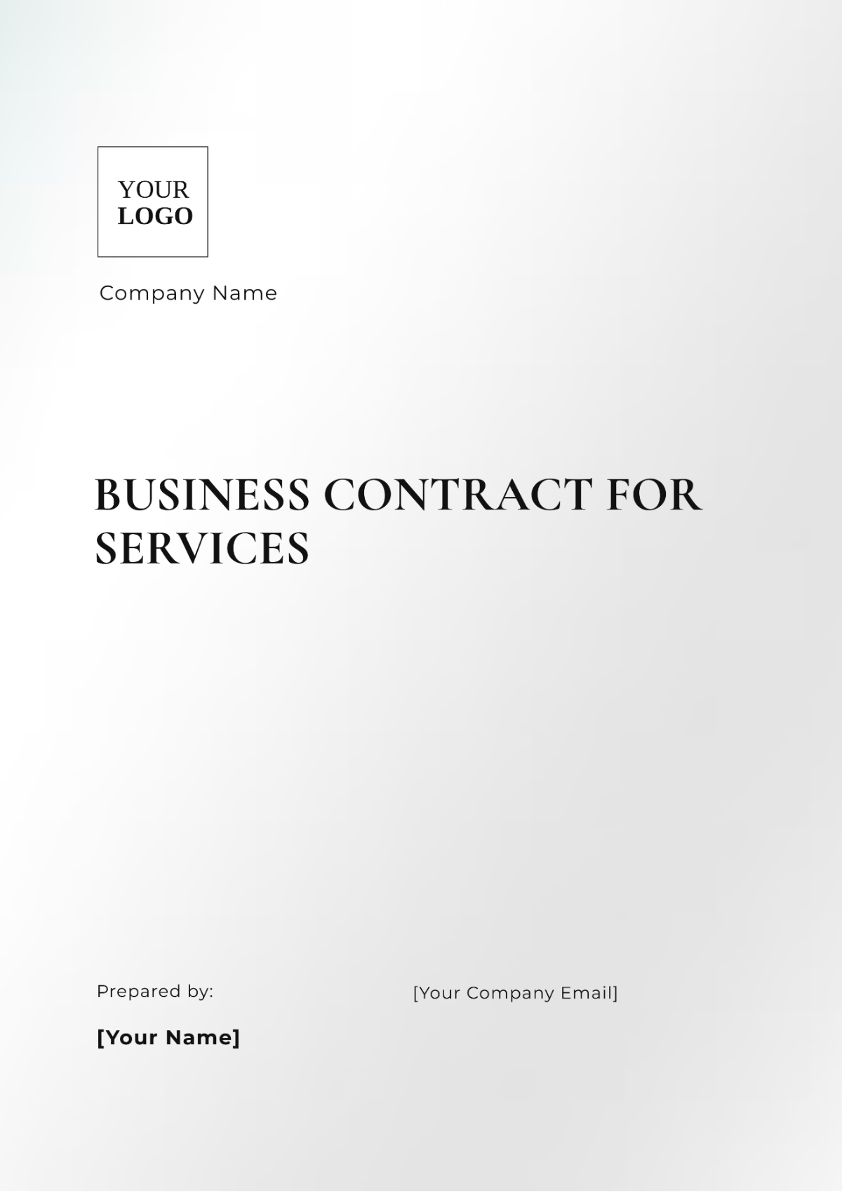 Business Contract for Services Template - Edit Online & Download