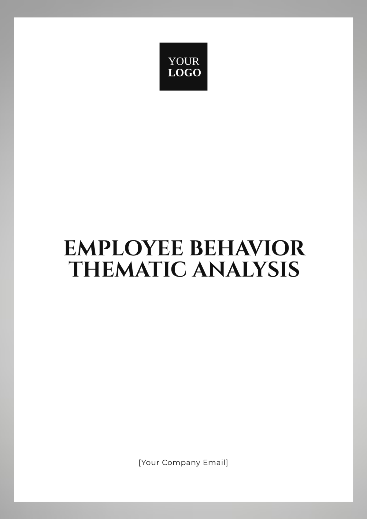 Employee Behavior Thematic Analysis Template - Edit Online & Download