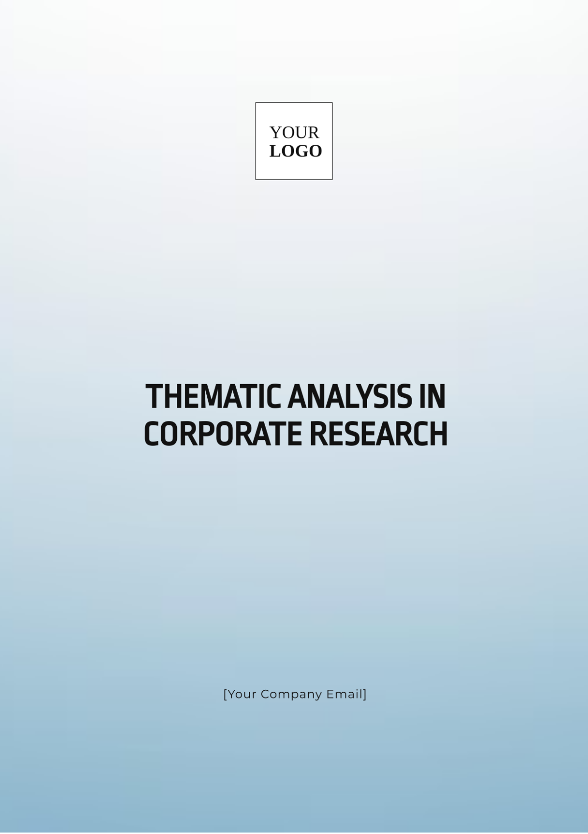 Thematic Analysis in Corporate Research Template - Edit Online & Download