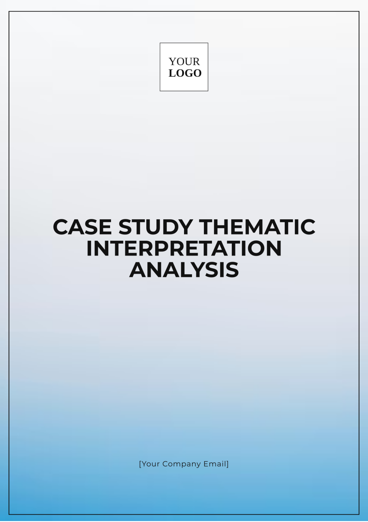 Case Study Thematic Interpretation Analysis Template - Edit Online & Download