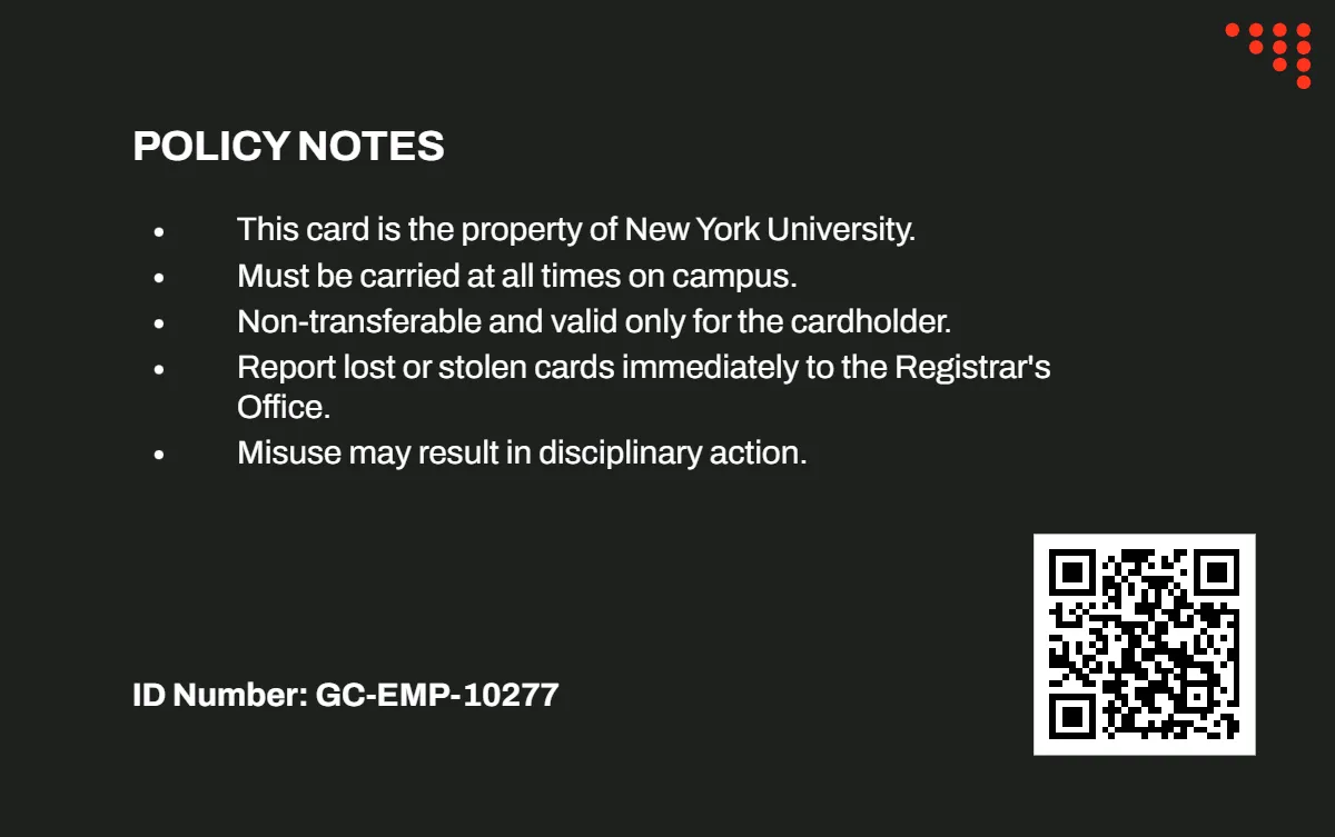 Free Minimalist Professional Horizontal ID Card Template to Edit Online