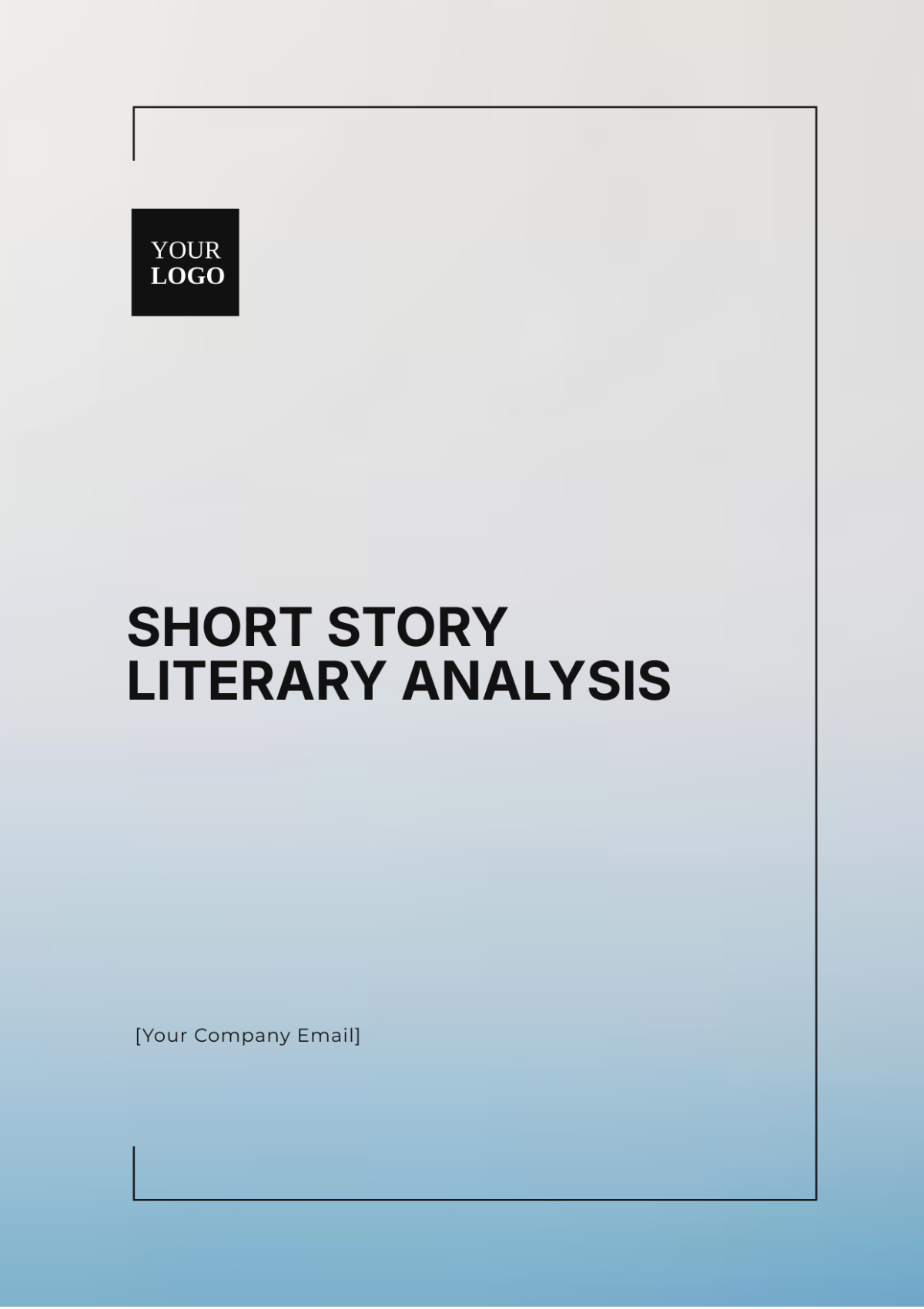 Short Story Literary Analysis Template - Edit Online & Download