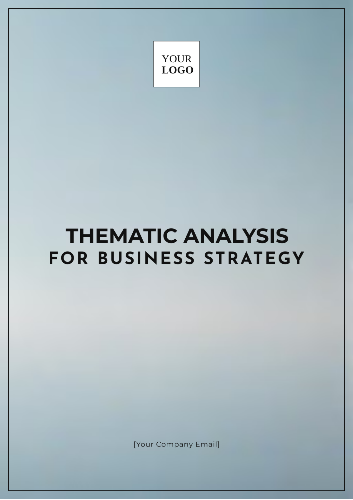 Thematic Analysis for Business Strategy Template - Edit Online & Download