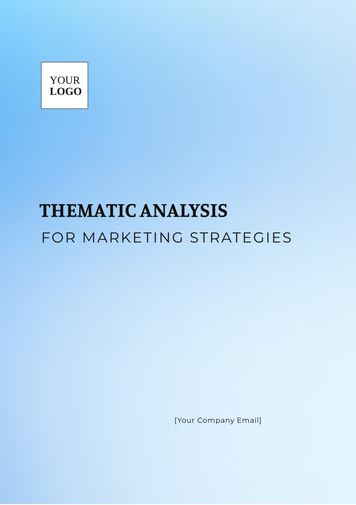 Thematic Analysis for Marketing Strategies Template - Edit Online & Download