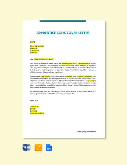 FREE Carpenter Apprentice Cover Letter Template -Word ...