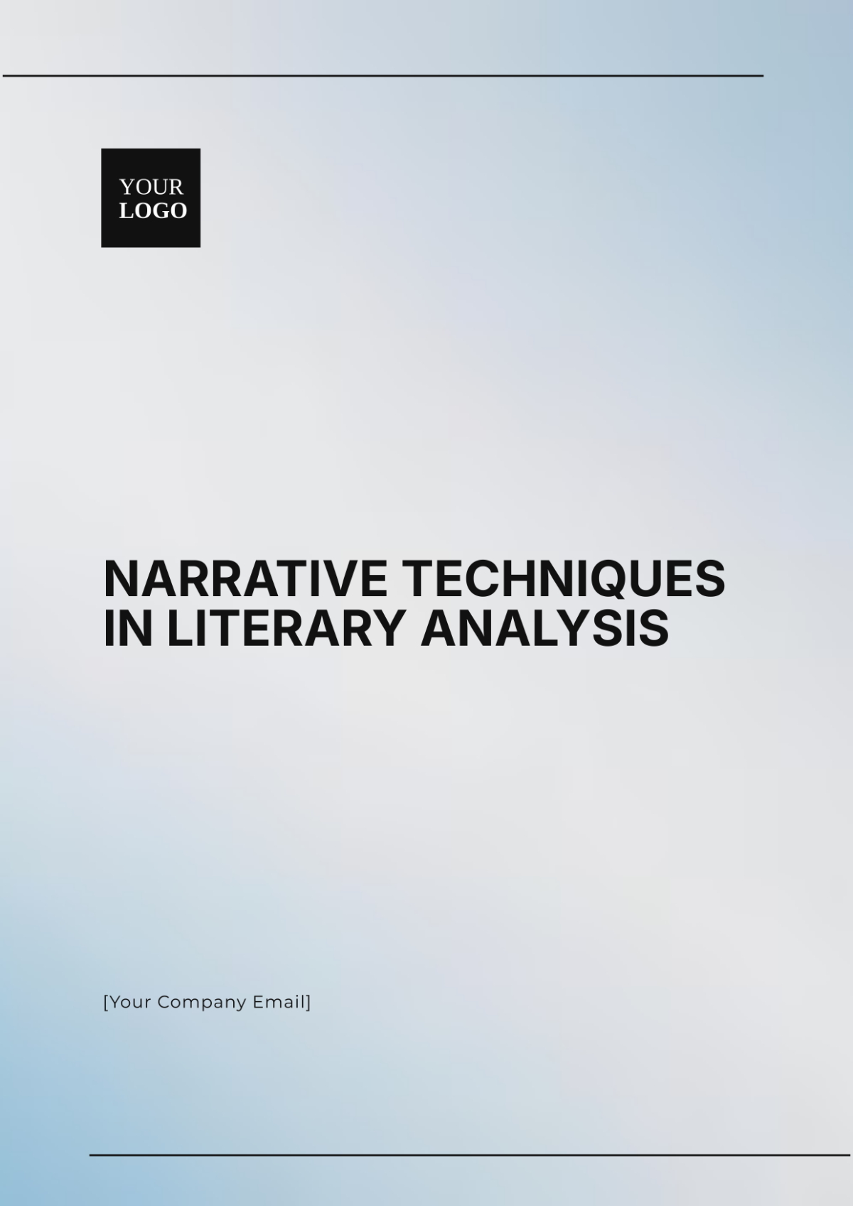 Narrative Techniques in Literary Analysis Template - Edit Online & Download