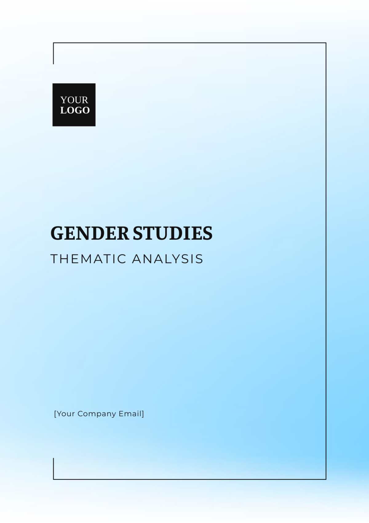 Gender Studies Thematic Analysis Template - Edit Online & Download