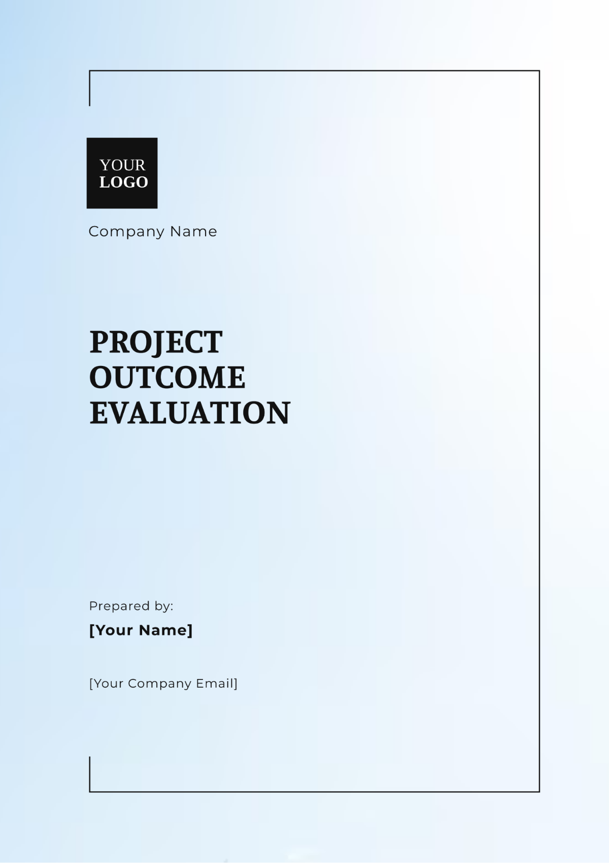 Project Outcome Evaluation Template