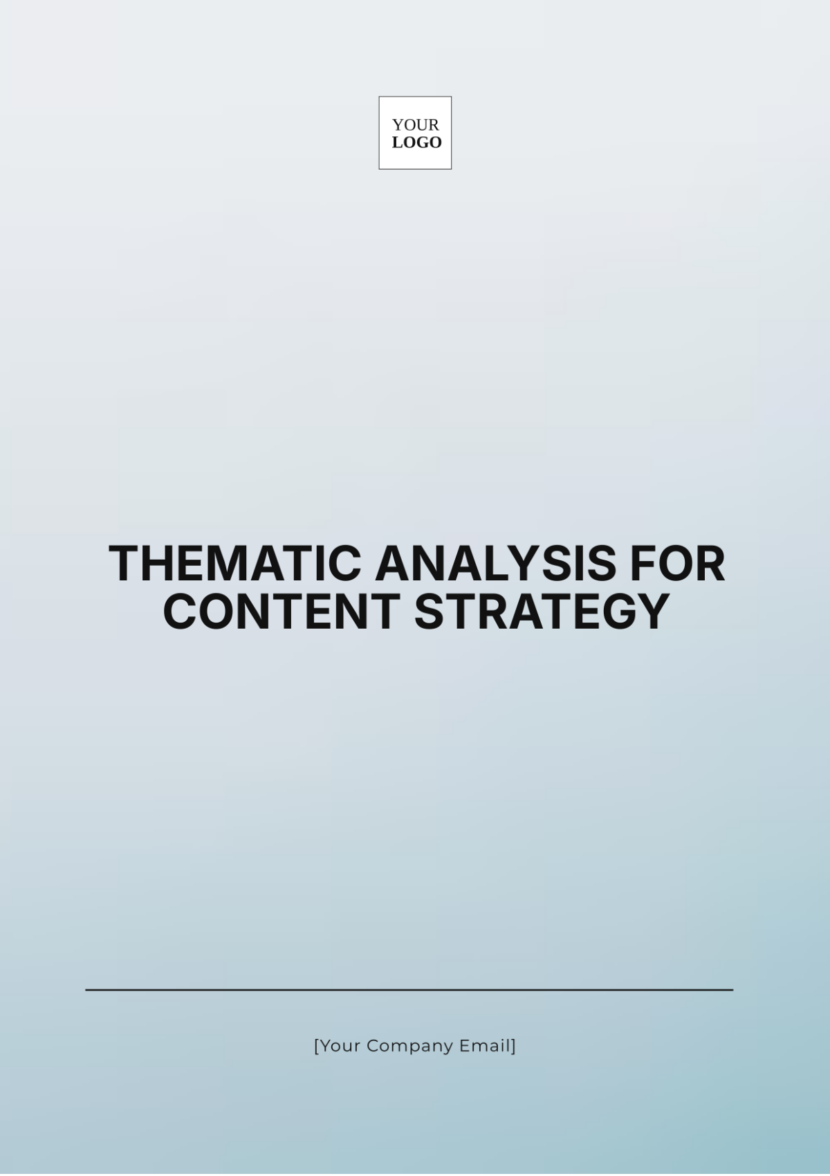 Thematic Analysis for Content Strategy Template - Edit Online & Download