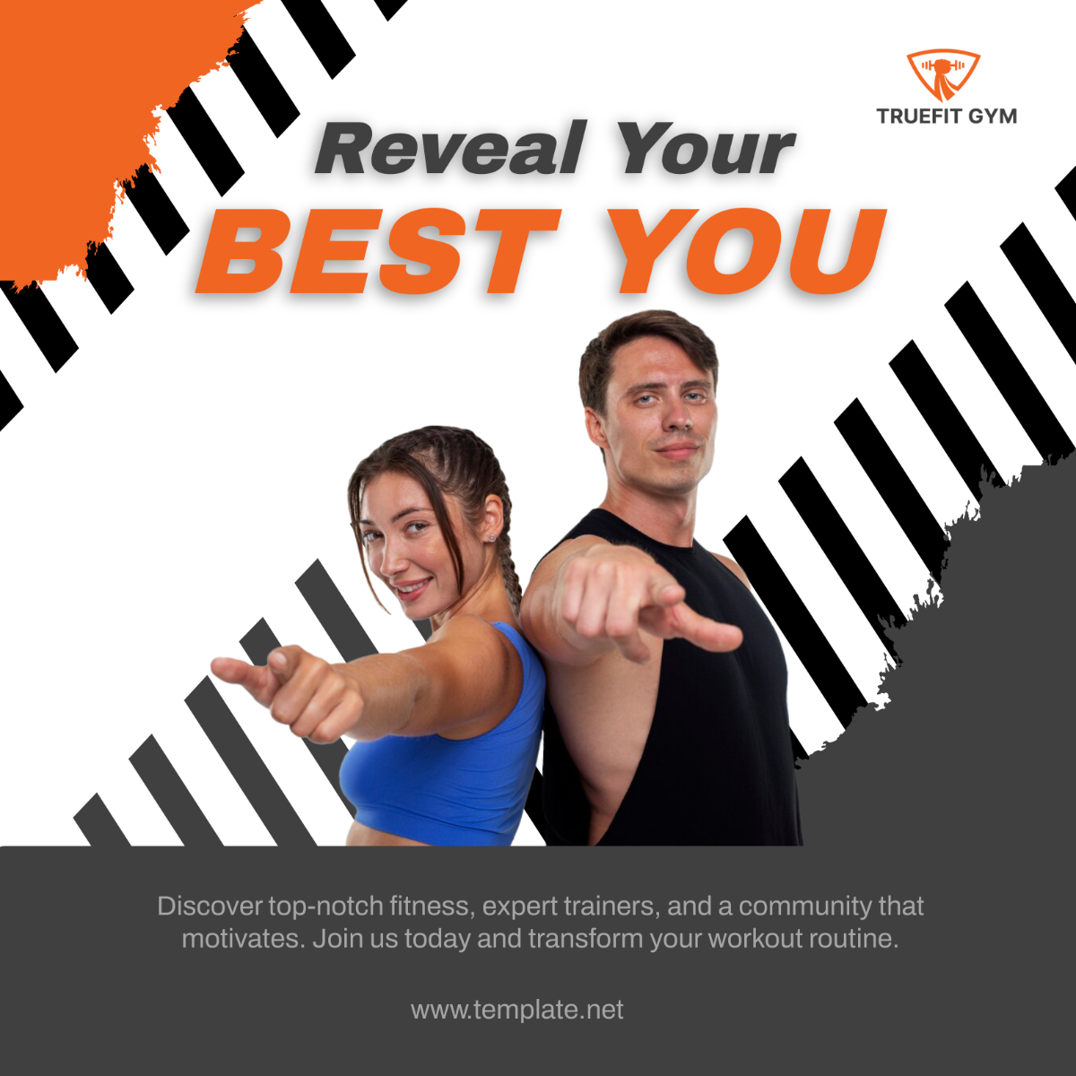 Gym Linkedin Ad Template - Edit Online & Download