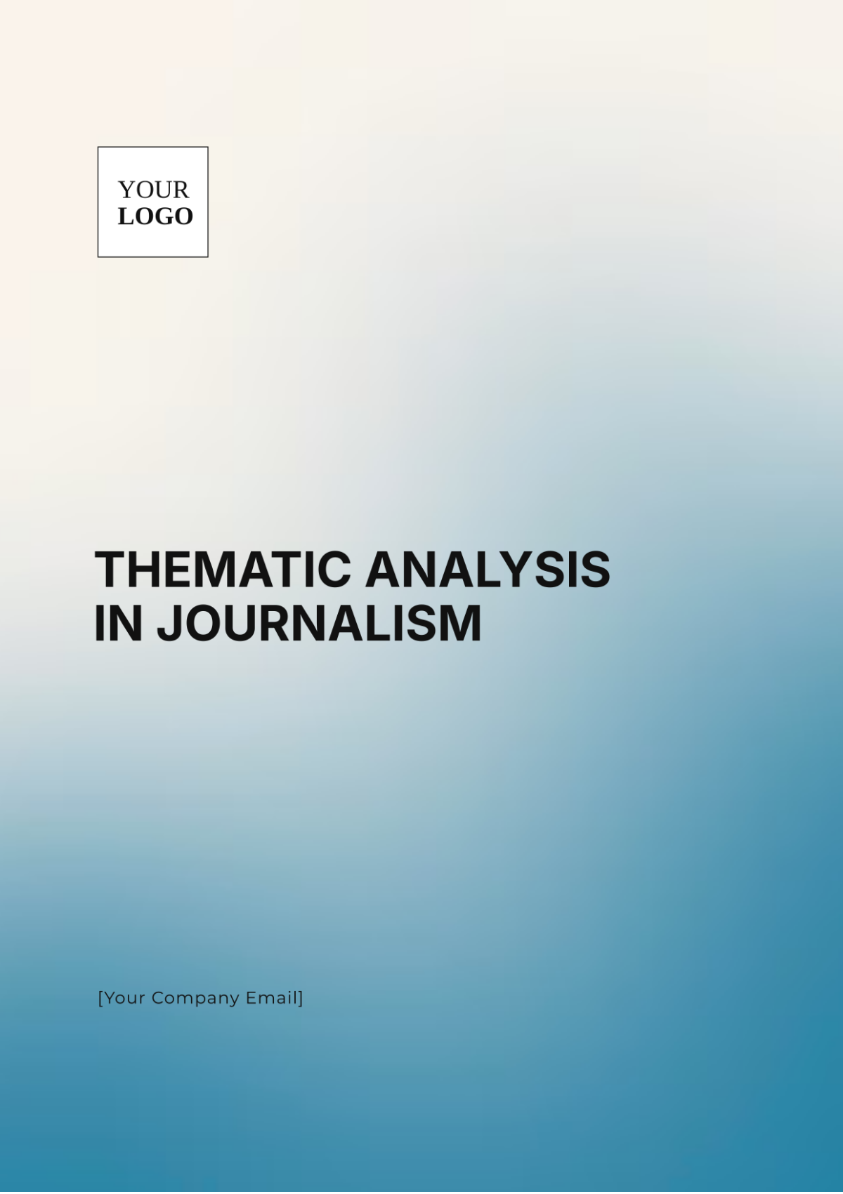 Thematic Analysis in Journalism Template - Edit Online & Download