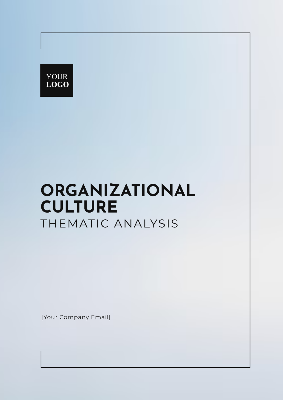 Organizational Culture Thematic Analysis Template - Edit Online & Download