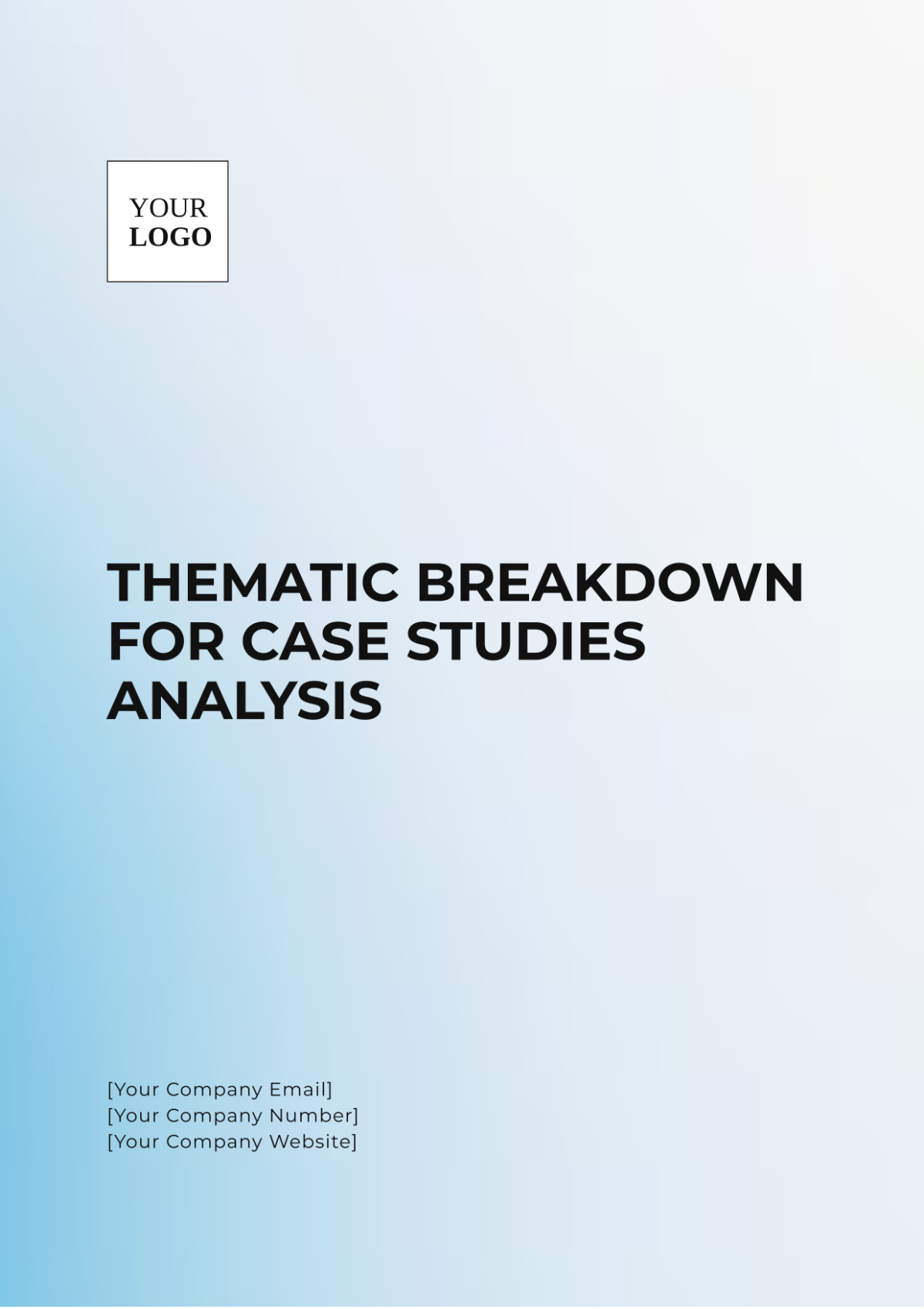 Thematic Breakdown for Case Studies Analysis Template