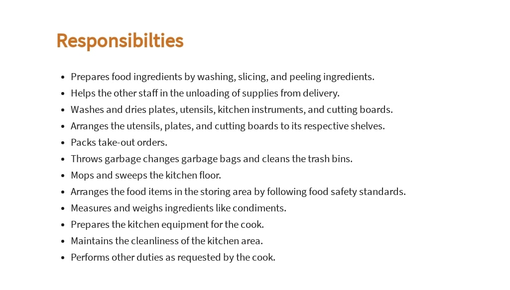 Free Cook Helper Job AD/Description Template 3.jpe