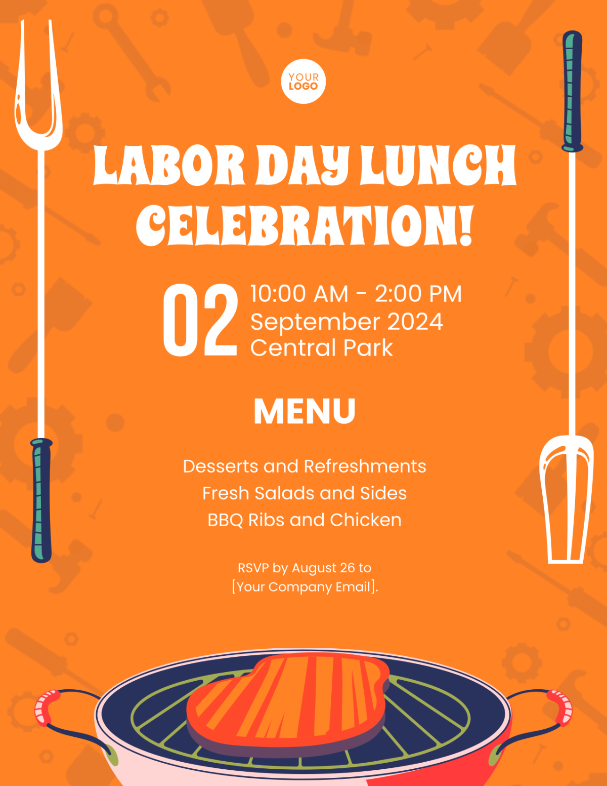 Free Labor Day Lunch Flyer Template - Edit Online & Download | Template.net