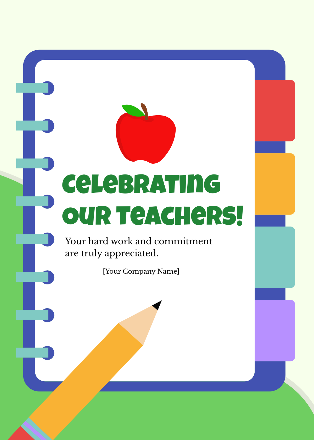 Teachers Day Celebration Greeting Card Template - Edit Online & Download