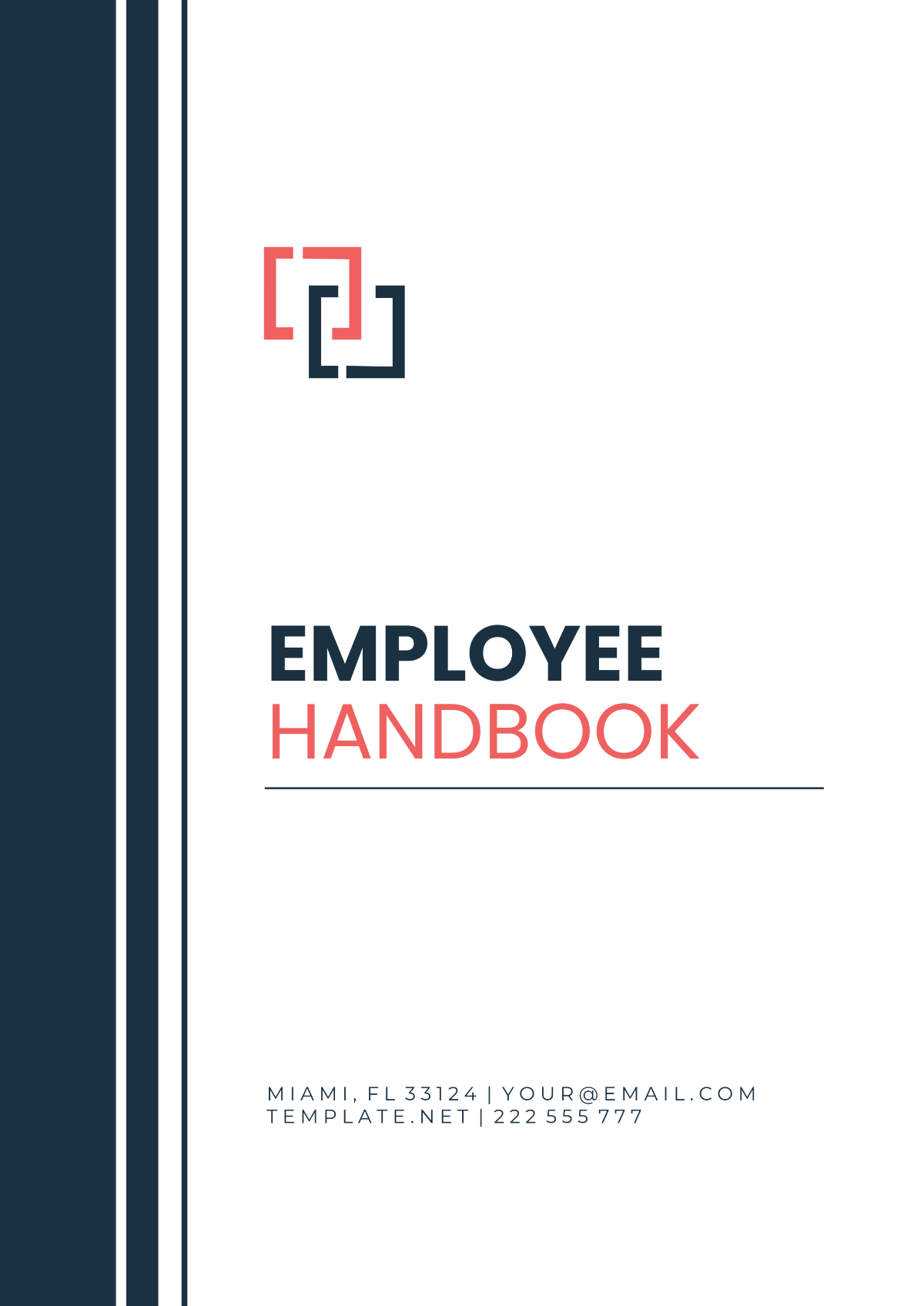 Employee Handbook Template - Edit Online & Download