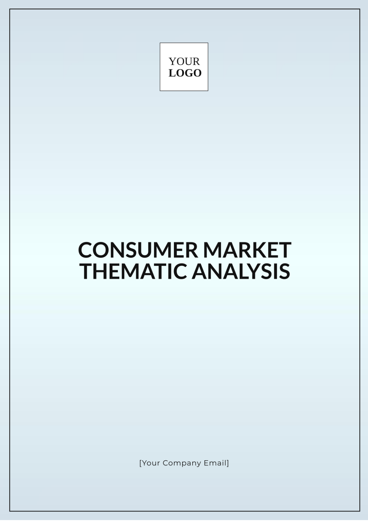 Consumer Market Thematic Analysis Template - Edit Online & Download